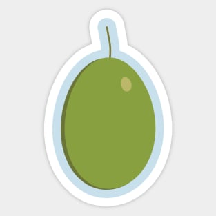 Green olive icon in flat design Sticker